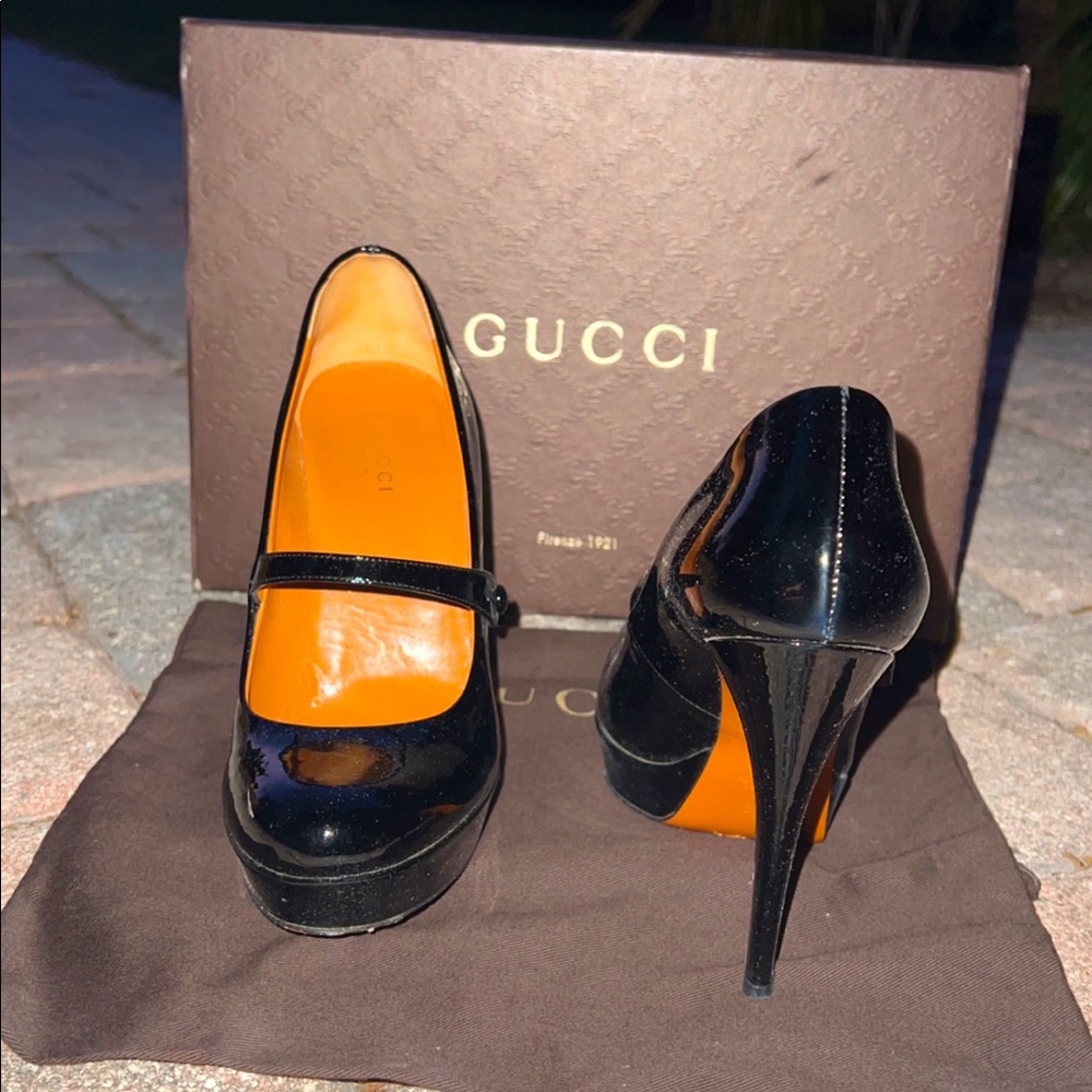 Gucci Heels- “Vernice Crystal Nero”